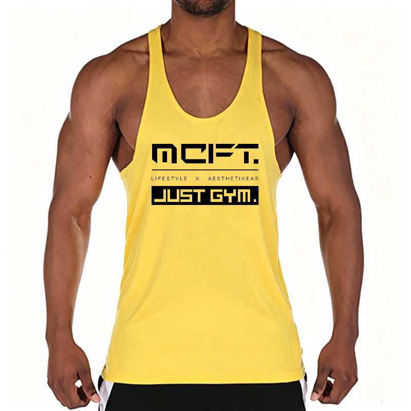 Trail Running Vest - Męska bawełniana koszulka bez rękawów do