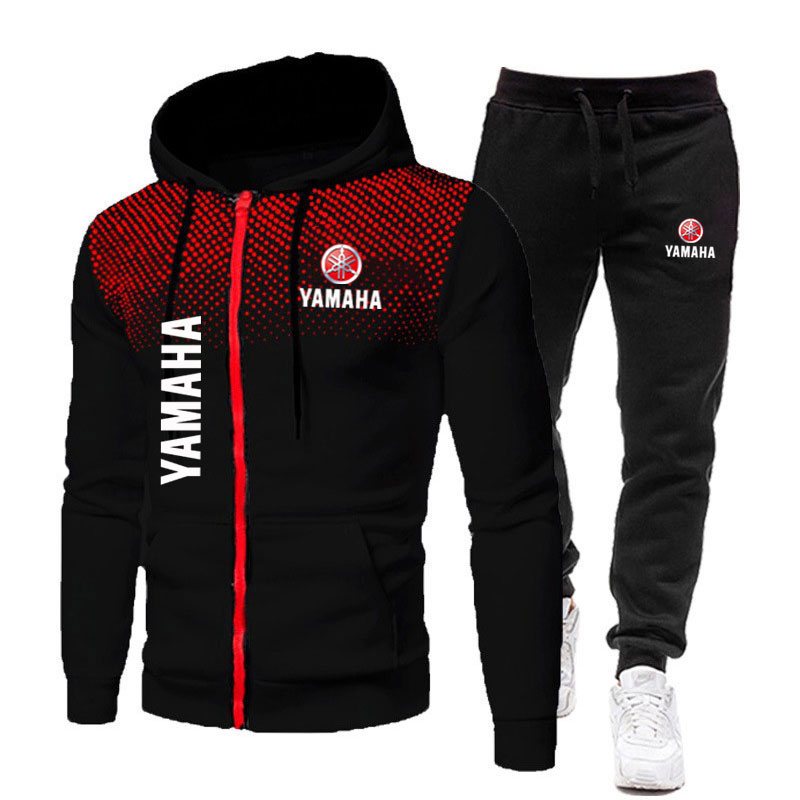Outdoor Sport Hoodie - Męskie zestawy Yamaha z nadrukiem logo,