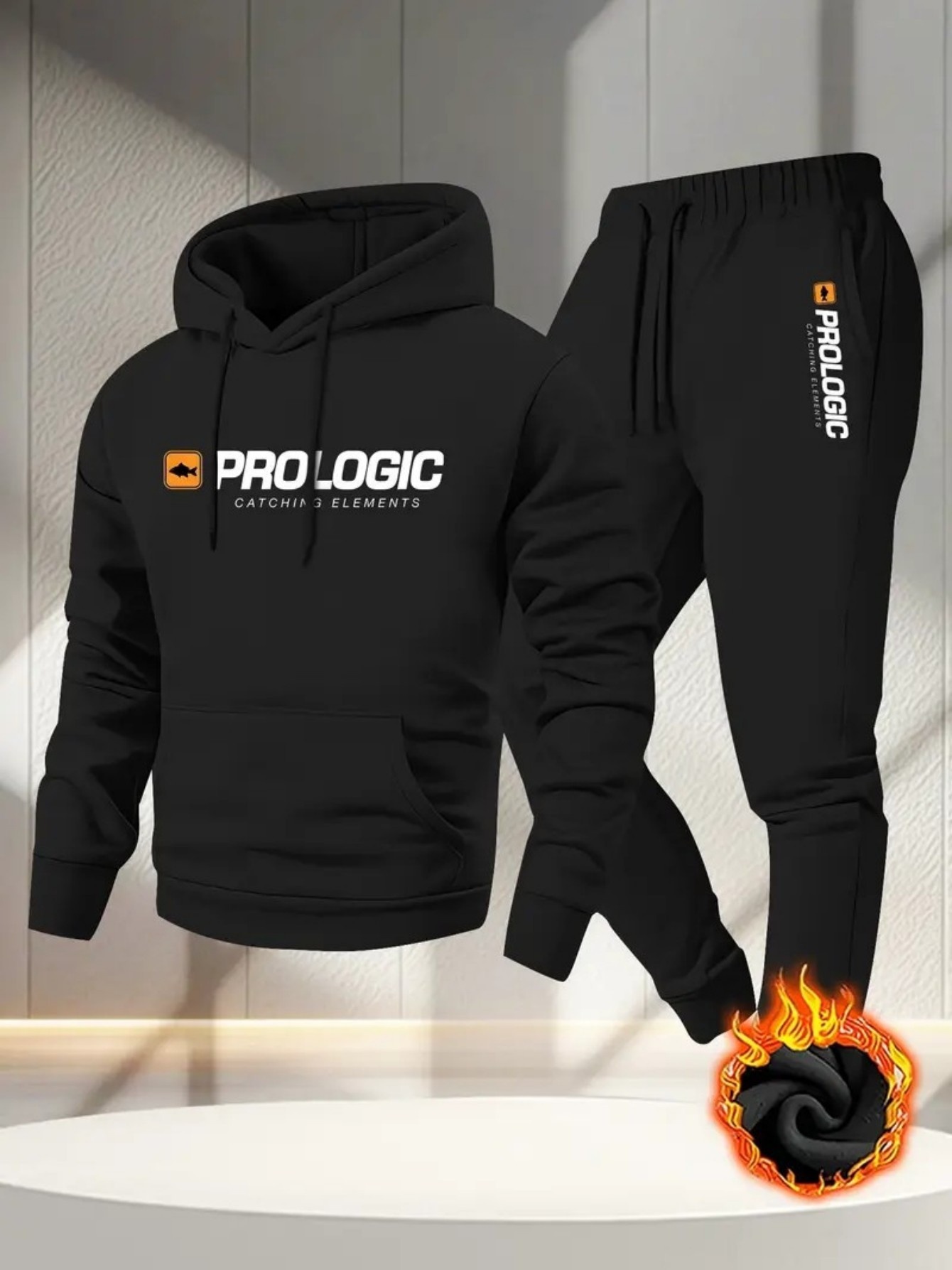 Outdoor Sport Hoodie - Męski zestaw 2-częściowy: bluza z kapturem