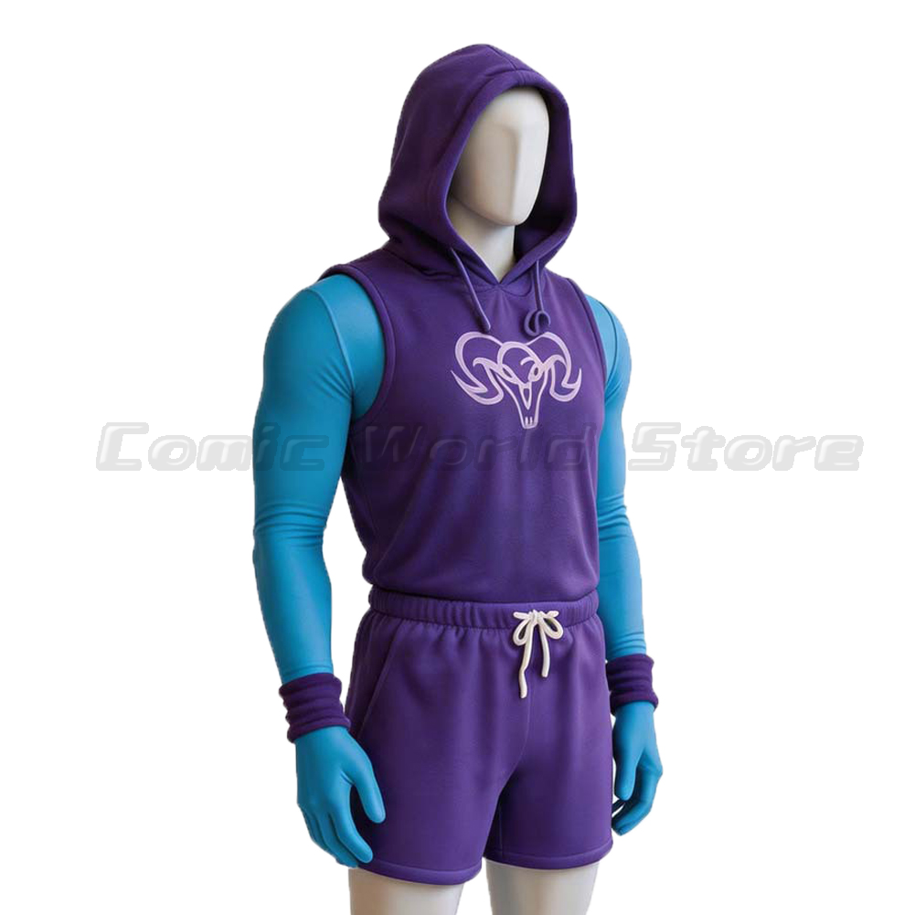 Kostium cosplay He-Man Gym Bro – Outdoor Sport Hoodie recenzja i cena